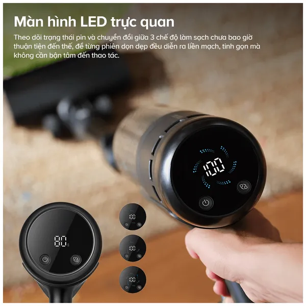 Máy Hút Bụi Cầm Tay Roborock H60 Ultra Đen