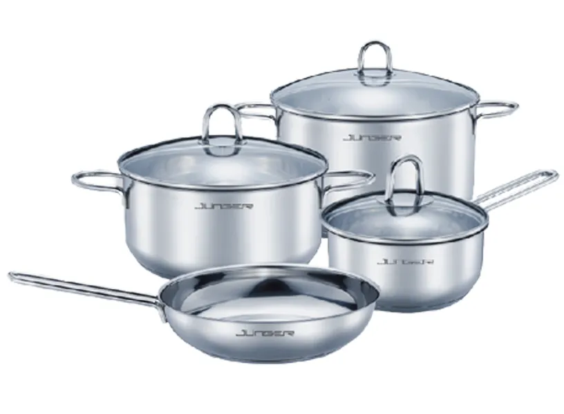 Bộ nồi inox 7 món Junger JC200 24-26-28 cm