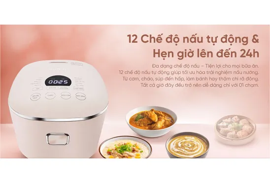Nồi Cơm Điện Cao Tần Sharp KS-IH151V-RG 1.5 Lít 9