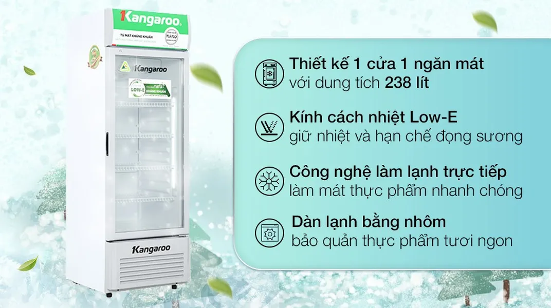 Tủ Mát Kangaroo 238 Lít KG298AT