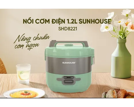 Nồi Cơm Điện Sunhouse SHD8221 1.2 Lít 5