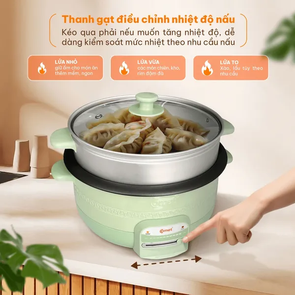 Nồi Lẩu Điện Comet CM7739 3.5 Lít