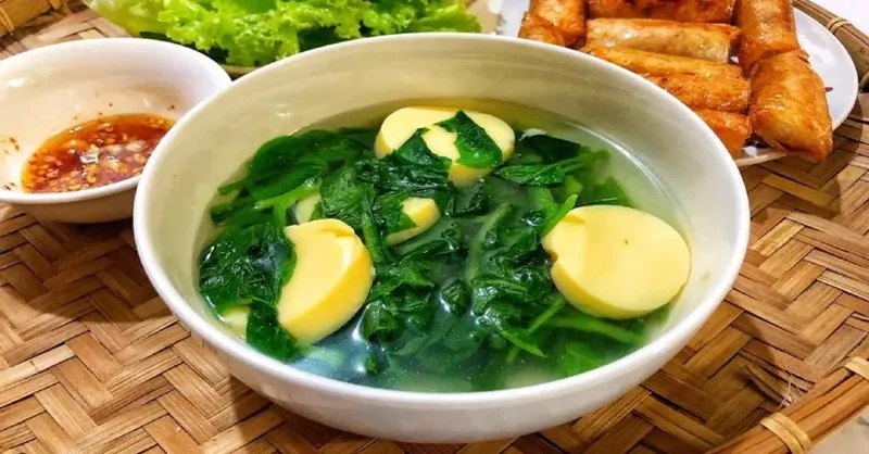 3 cách nấu canh mồng tơi đậu hũ chay thanh vị, không dầu mỡ