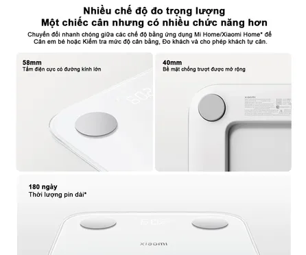 Cân Sức Khỏe Xiaomi Body Composition Scale S400 (BHR7793GL) 5