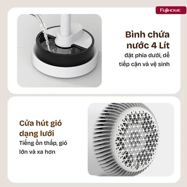 Quạt Điều Hòa Bốn Mùa Đa Năng Fujihome AC707 12