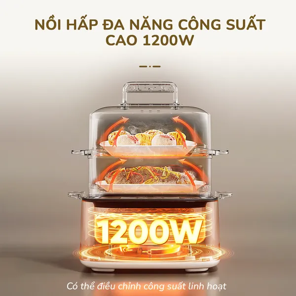 Nồi Lẩu Hấp Đa Năng Unie UE668 10 Lít