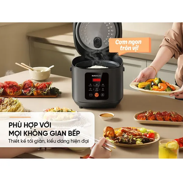 Nồi Cơm Điện Tử Sunhouse SHD8825 1.5 Lít