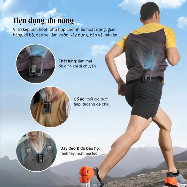 Quạt Đeo Thắt Lưng Shimono SM-WF38
