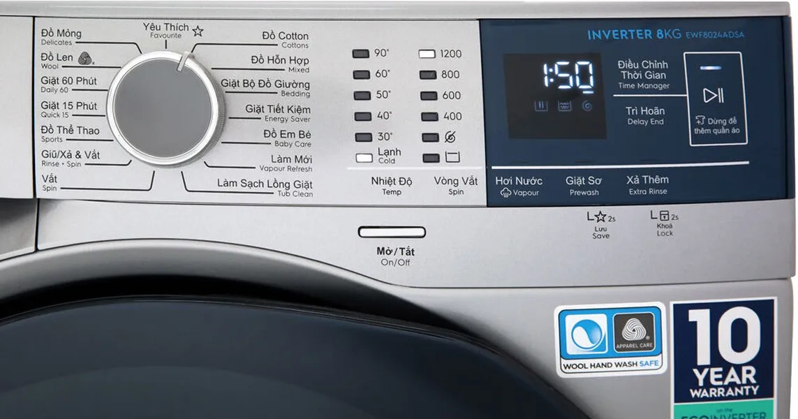 Máy Giặt Electrolux 8 Kg EWF8024ADSA