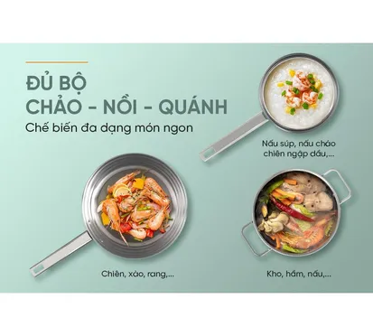 Bộ Nồi Chảo Inox 304 Sunhouse SHG608 11