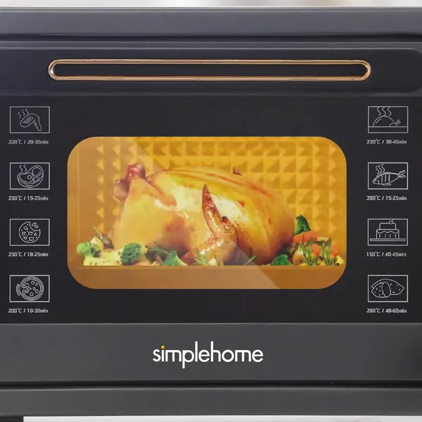 Lò Chiên Không Dầu Kết Hợp Nướng Simplehome TOV-28G 28 Lít