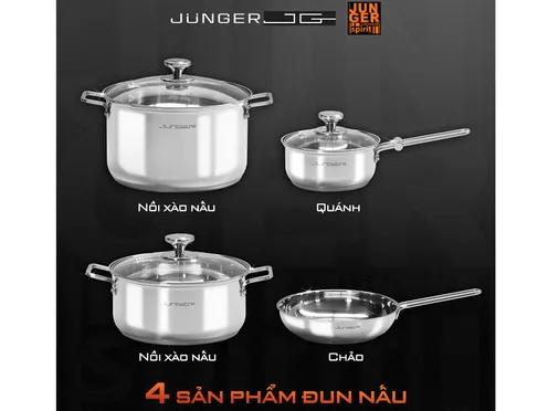 Bộ Nồi Inox 304 Cao Cấp 7 Món Junger CWJ-070 9