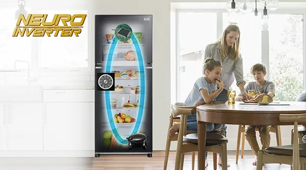 Công nghệ Neuro Inverter trên tủ lạnh Mitsubishi có lợi ích như thế nào?