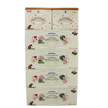 Tủ IBABY 05 Ngăn KN Kem Mới- 6009