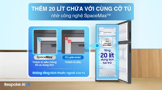 Tủ Lạnh Samsung Inverter 385 Lít Bespoke RT38CB668422SV