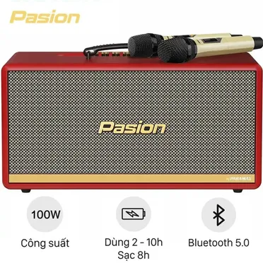 Loa Di Động Xách Tay Paramax PASION 2c (Màu Đỏ)