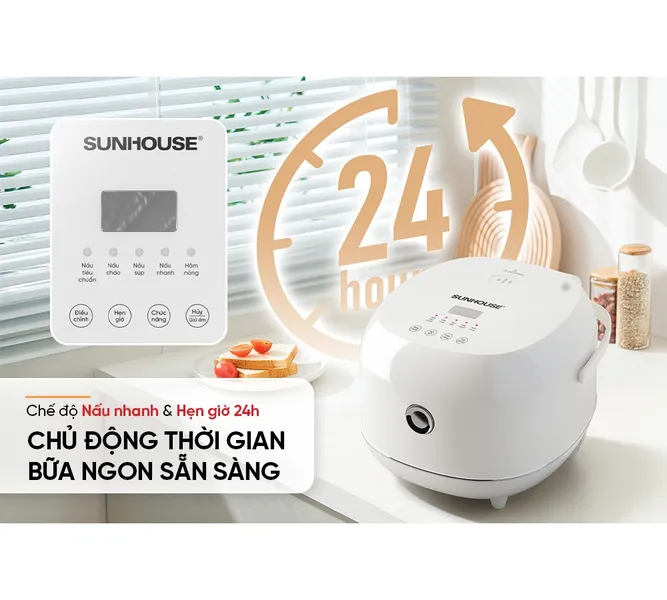 Nồi Cơm Điện Tử 1 Lít Sunhouse SHD8803