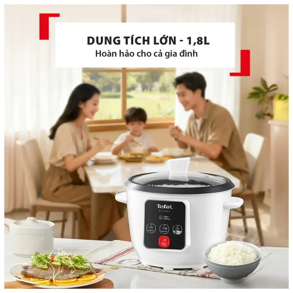 Nồi Cơm Nắp Rời Tefal RK1071Y0 1.8 Lít