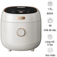 Nồi Cơm Điện Tử Bear DFB-C40K6 1.5 Lít