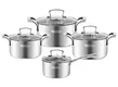 Bộ Nồi Inox Liền Khối Elmich Premium EL3100 Size 18,20,24 Quánh 16cm