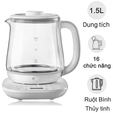 Bình Đun Đa Năng Bear YSH-D15V7 1.5 Lít