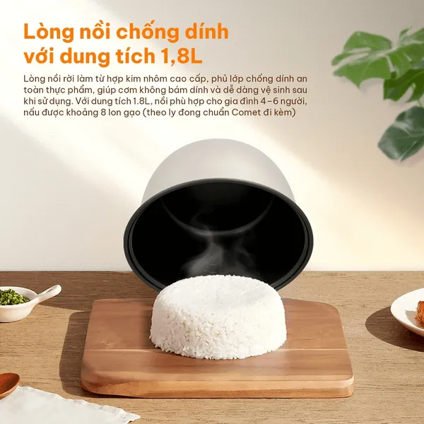 Nồi Cơm Điện Comet CM8015 1.8 Lít