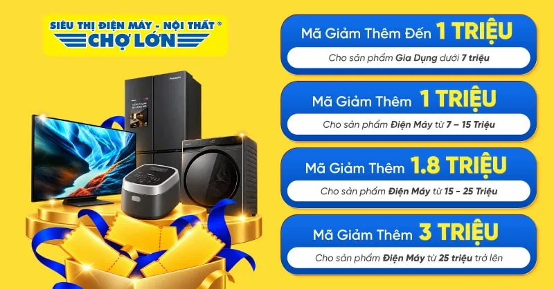 Đại Tiệc Voucher Online - Nhận Ưu Đãi Ngập Tràn từ Điện Máy Chợ Lớn