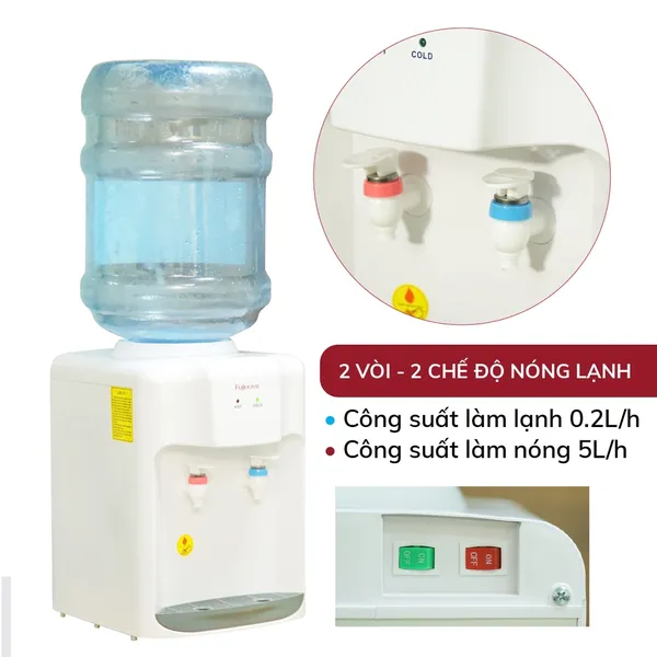 Cây Nước Nóng Lạnh Để Bàn Mini Fujihome WD5510E