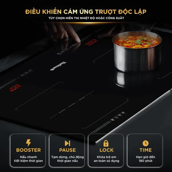 Bếp Từ Đôi BlueStone ICB-6949 5200W - Xuất Xứ Thái Lan