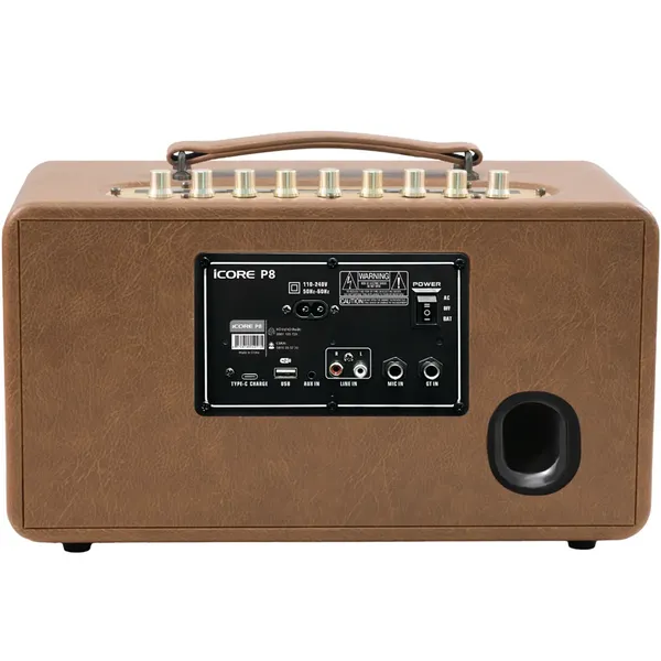 Bộ Loa Karaoke Xách Tay iCore P8 Kèm 02 Micro