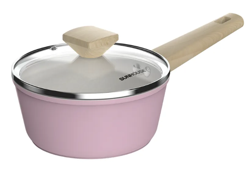 Bộ Nồi Phủ Sứ Nano Đáy Từ Sunhouse Healthy SHG7979MP4
