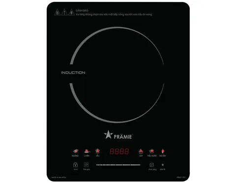 Bếp Điện Từ Đơn Pramie PRMY-1121 - Xuất Xứ Malaysia (Tặng Kèm Nồi)
