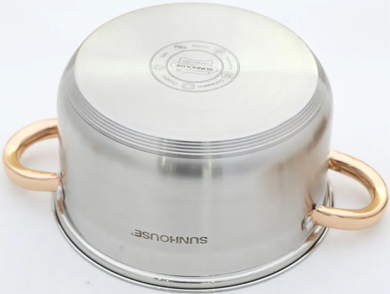 Bộ nồi inox 5 đáy Sunhouse SH781 16-20-24 cm