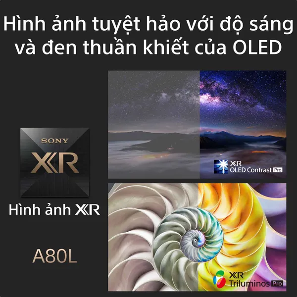 Google Tivi Sony OLED 4K 77 Inch XR-77A80L