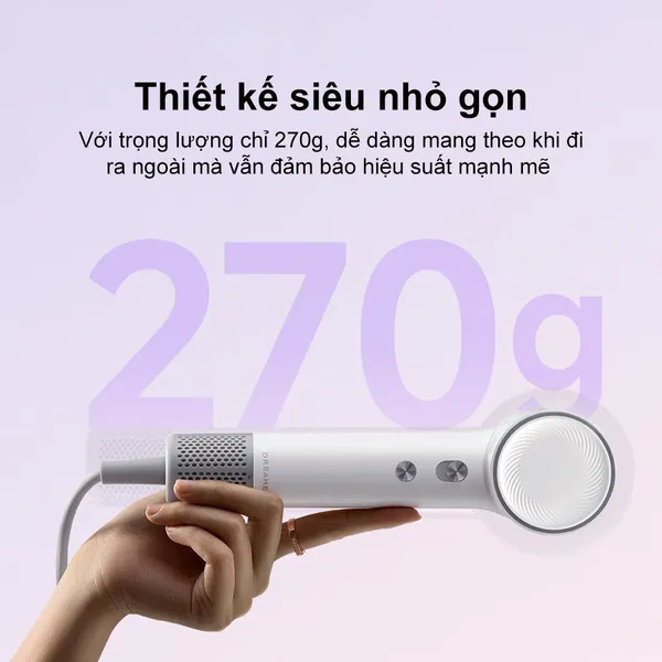 Máy Sấy Tóc Tốc Độ Cao Dreame Mini AHG11A Màu Hồng