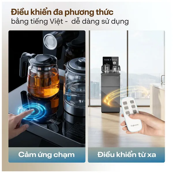 Cây Nước Bàn Trà Điều Khiển Bằng Giọng Nói Fujihome TB2411N-Voice