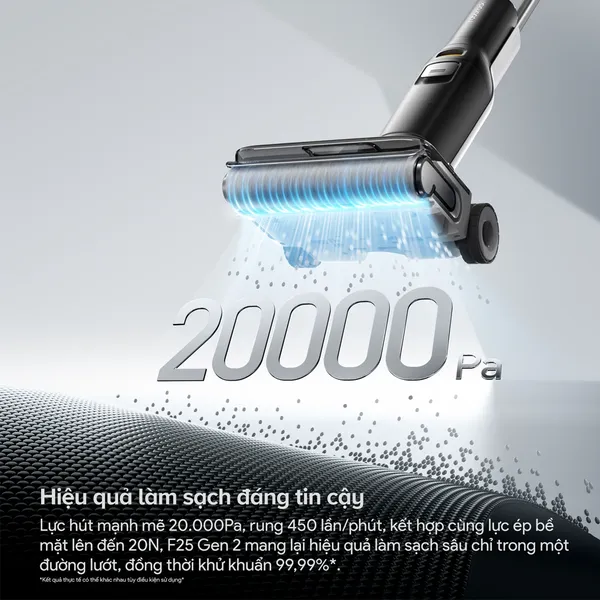 Máy Hút Bụi Cầm Tay Roborock F25 Gen 2 Màu Đen