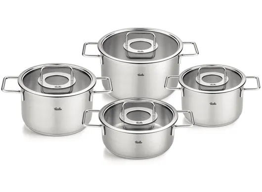 Bộ Nồi Fissler Pure 4 Món Nắp Kính - Xuất Xứ Đức