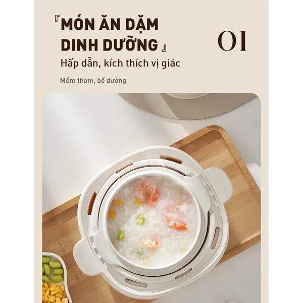Nồi Nấu Chậm Cho Bé Ăn Dặm Joyoung JSC-107 1.0 Lít