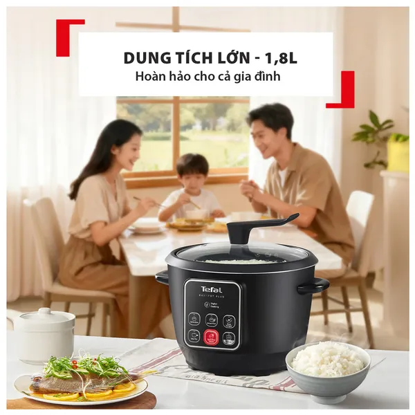 Nồi Cơm Điện Tử Tefal 1.8 Lít RK1088Y0