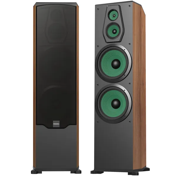 Loa Đứng Paramax Karaoke Và Nghe Nhạc Bass Đôi 10-inch F-2500 (Walnut)