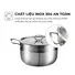 Bộ 3 Nồi Inox 304 Đáy Từ 5 Lớp Daelux DXSP-GS3