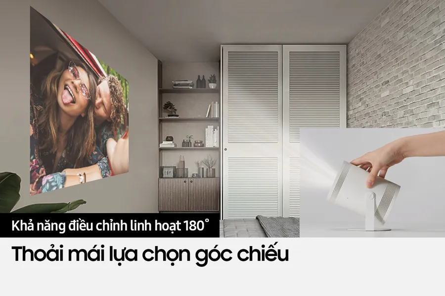 Máy chiếu Samsung Smart TV 100 inch bỏ túi The Freestyle - SP-LSP3BLAXXV