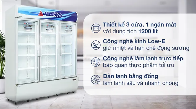 Tủ Mát Alaska 1200 Lít LC-1200C3 0