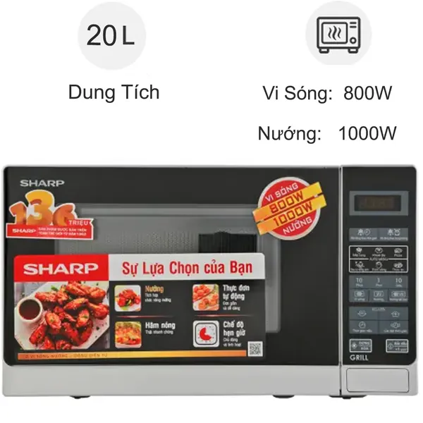 Lò vi sóng Sharp R-G272VN-S 20 lít