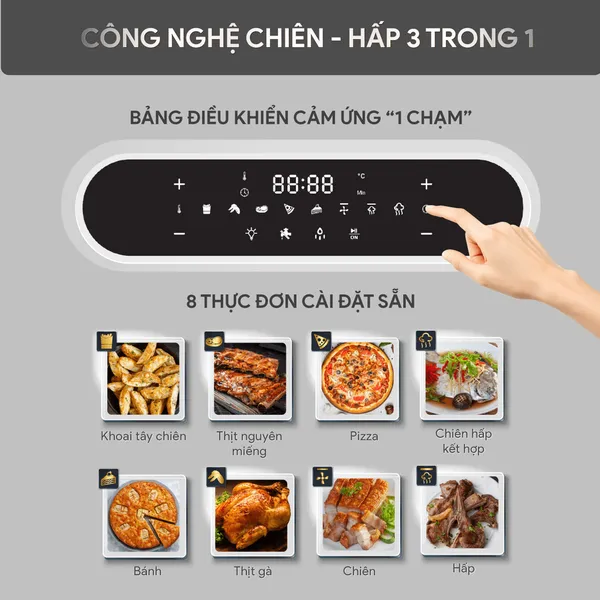Lò Chiên Hơi Nước Đa Năng Bluestone AFB-5895