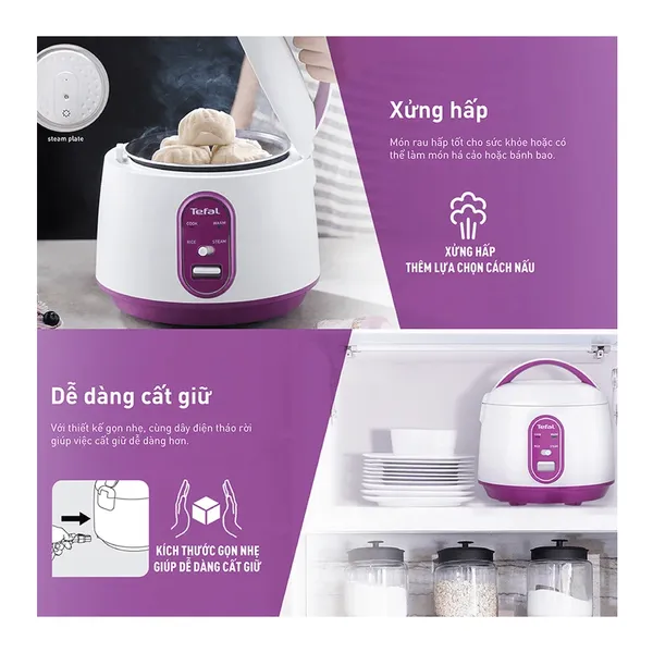 Nồi Cơm Điện Tefal RK224168 0.7 lít