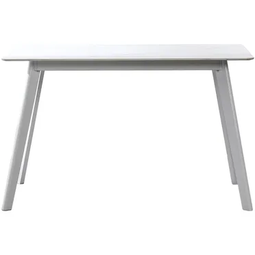 Bộ Bàn ăn Z-252S Trắng + 4 Ghế ăn CY5303 Xám 1