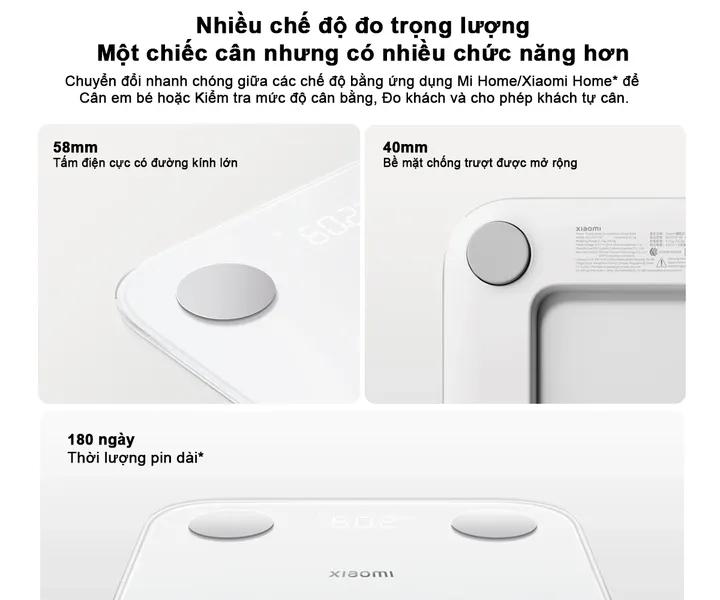 Cân Sức Khỏe Xiaomi Body Composition Scale S400 (BHR7793GL)