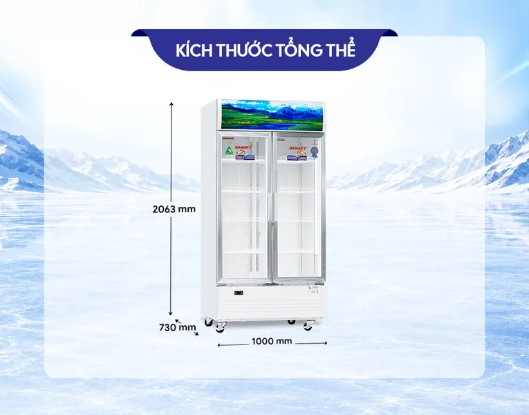 Tủ Mát Sanaky 900 Lít VH-1009HP